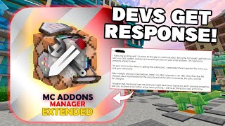 MC ADDONS MANAGER DEVS GET A RESPONSE The DEATH of Minecraft Xbox All The News [upl. by Nitfa]