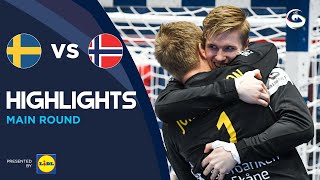 Sweden vs Norway  Highlights  Mens EHF EURO 2022 [upl. by Nagol]