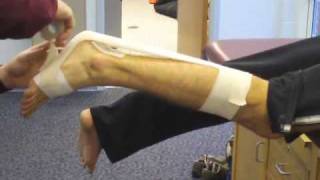 Achilles Tendon Taping Demonstration  Athletic Training [upl. by Bruns]