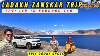 Ladakh Zanskar with 6Yr Old Kid  EP9 Leh to Pangong Tso  Scorpion in ladakh pangong travel [upl. by Nomrej]