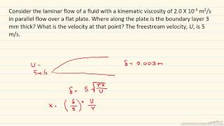 Example of Blasius Solution for Boundary Layer Flow [upl. by Gnek]