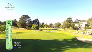 Waitemata Golf Club  Tee to Green Hole 1 [upl. by Mannos]