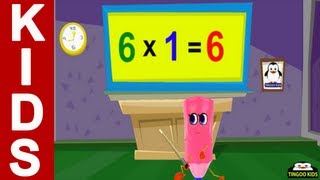 6 Times Table  kids songs amp nursery rhymes in English with lyrics [upl. by Pillyhp]