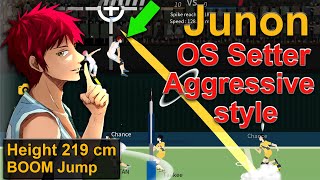 The Spike Volleyball 3x3 Junon Height 219 cm I play as a setter Aggressive Setter style [upl. by Sadie924]