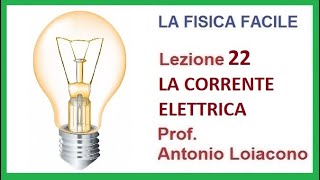 LA FISICA FACILE  Lezione 22  La corrente elettrica [upl. by Isnyl265]