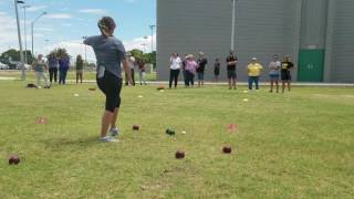 District One teachers learn bocce ball [upl. by Fidelia]