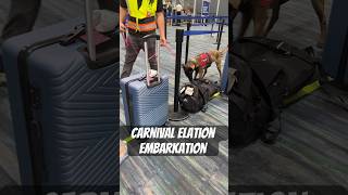 Carnival elation embarkation vlog carnivalcruises cruiseship cruisingcarnival Carnival [upl. by Daphene]