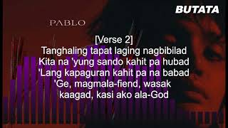 Butata  Laon Album  Pablo  Long Lyrics sb19 sb19pablo [upl. by Elum]