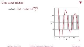 507 The Dirac comb amp band theory [upl. by Brandise]