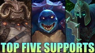 THE TOP FIVE SUPPORTS FOR SMITE SEASON 11 [upl. by Damour]