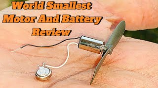 World Smallest Dc Motor With Battery Review  Use In Science Projects [upl. by Durand]