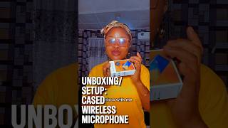 How to use the wireless double cased mic microphone unboxing telephonemicrophone tutorial [upl. by Alburga]