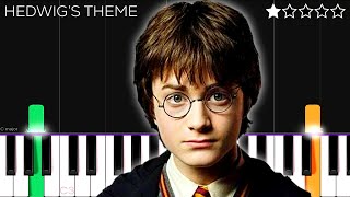 Hedwig’s Theme  Harry Potter  EASY Piano Tutorial [upl. by Moth]