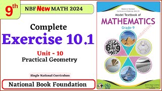 Class 9 Math Exercise 101 I Unit 10  National Book Foundation Math 9 Ex 101 NBF FBISE [upl. by Eustatius]