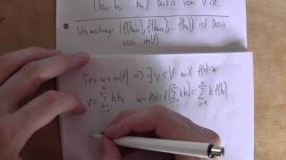 Mathematik  Dimensionssatz  Beweis  Teil 2 [upl. by Pirri94]