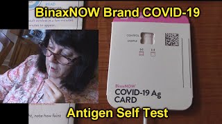 BinaxNOW COVID19 Antigen Self Test COVID Test With 15Minute Results 2 Tests Included REVIEW [upl. by Einahpts231]