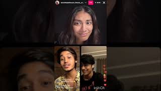 Tanishka bahl anujrehan music and Bharat music Instagram live talking about Ananya sharma ❤️ [upl. by Laven]