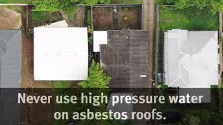 Cleaning Asbestos Roofs [upl. by Tabor]