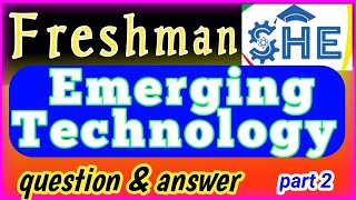 Emerging Technology Exam and Answers part 2 freshmancourse ethiopiaeducation fortinoacademeys [upl. by Groscr754]