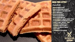 Masa para gofres en gofrera Silvercrest de Lidl Receta Propia [upl. by Aiym172]