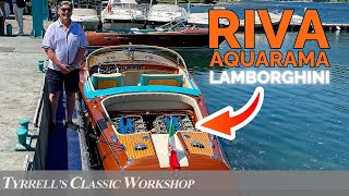 Riva Aquarama Lamborghini  Tuning the Most Beautiful Boat in the World  Tyrrells Classic Workshop [upl. by Nutter]