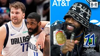 Kyrie Irving Makes the Case for Luka Doncic Being MVP [upl. by Rogerg]