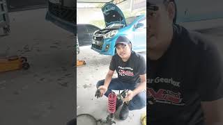 MYVI masalah pusing steering tang2 bunyi Spring [upl. by Etterrag]