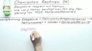 Chemisches Rechnen 18  Chemie  Allgemeine und anorganische Chemie [upl. by Melvin]