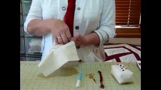 Lets Get Started on Redwork Stitchery 4  Stem Stitch  Quilting Tips amp Techniques 040 [upl. by Enaek]