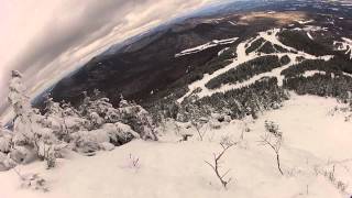 Taking a Run  Face Chutes  Jay Peak 2012 [upl. by Tan294]