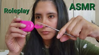 Te Arreglo las CEJAS ASMR ROLEPLAY asmr [upl. by Nessim]