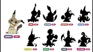 8 Types Swap Of Mimikyu [upl. by Ocinom]