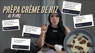 Préparation de ma crème de riz  FAQ [upl. by Yotal29]