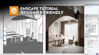 SketchUp  Enscape  Interior Rendering Tutorial Chaos Campus [upl. by Akiem]