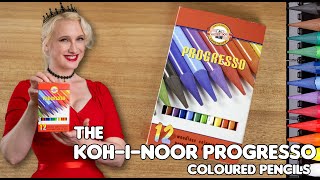 Reviewing The KohINoor Progresso Woodless Coloured Pencils  Better than Regular [upl. by Nadeen]