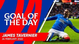 GOAL OF THE DAY  James Tavernier  24 Feb 2022 [upl. by Aidin304]