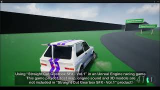 Straight Cut Gearbox SFX  Vol1 for Unreal Engine [upl. by Nwahsyd]