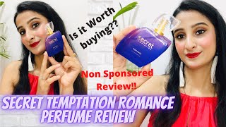 Secret Temptation Romance Perfume review  Honest Review  Perfume for women [upl. by Okoyk]