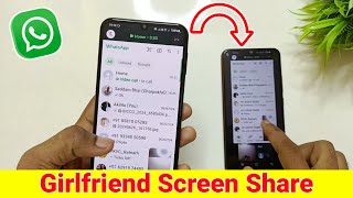 Whatsapp New Screen Sharing on video call  how to share screen on whatsapp video call android [upl. by Eluk]