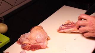 Deboning chicken thighs [upl. by Lizette]