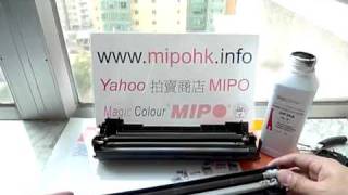 HP LaserJet P1006 Toner Cartridge Refill demo videoflv [upl. by Anelyak]