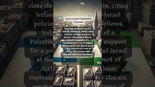 Israel ireland diplomatic tensions israel ireland latestnews news shorts trending fyp facts [upl. by Aicnom]