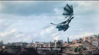 Silverwing Flying Over Kings Landing  House of Dragon  Season 2  Episode 7 [upl. by Ettevey]