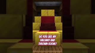 Minecraft Castle hallway and throne room minecraft [upl. by Lilhak]