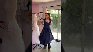 Making a dress for the Bridgerton Premiere in 24 hours  Part 3 shorts [upl. by Skolnik]