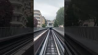 Lausanne metro M2 line between Délices and Grancy a driverless fullly automated metro [upl. by Delmore]