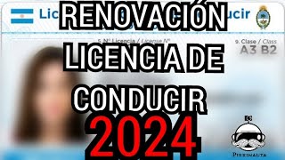 🔴Como RENOVAR LICENCIA de CONDUCIR en CABA2024🔴 [upl. by Llorre163]