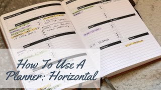 How To Use A Planner Horizontal Layout [upl. by Rheinlander]