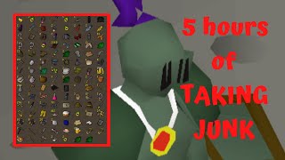 5 Hours of Using My JunkTaker Bot Script  OSRS [upl. by Assila279]