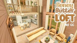 Honey Butter Loft 🐝 The Sims 4 Speed Build [upl. by Wellesley]